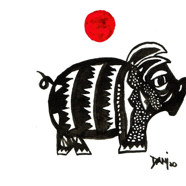 Chinesisches Tierzeichen Schwein